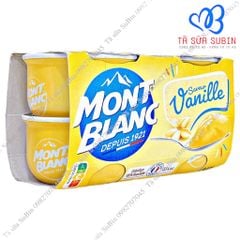 Lốc 4 hộp váng sữa Mont Blanc Pháp (4x125gr)