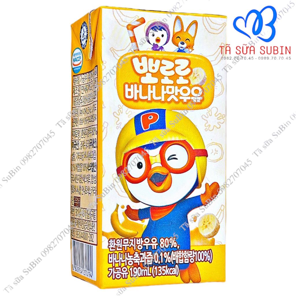 Sữa Dinh Dưỡng Pororo Hàn Quốc 190ml