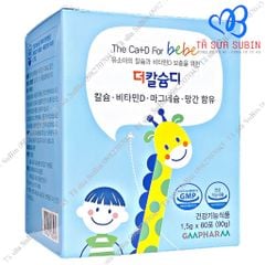Canxi phát triển chiều cao The CA+D for Bebe Hàn Quốc 1,5g x 60 gói