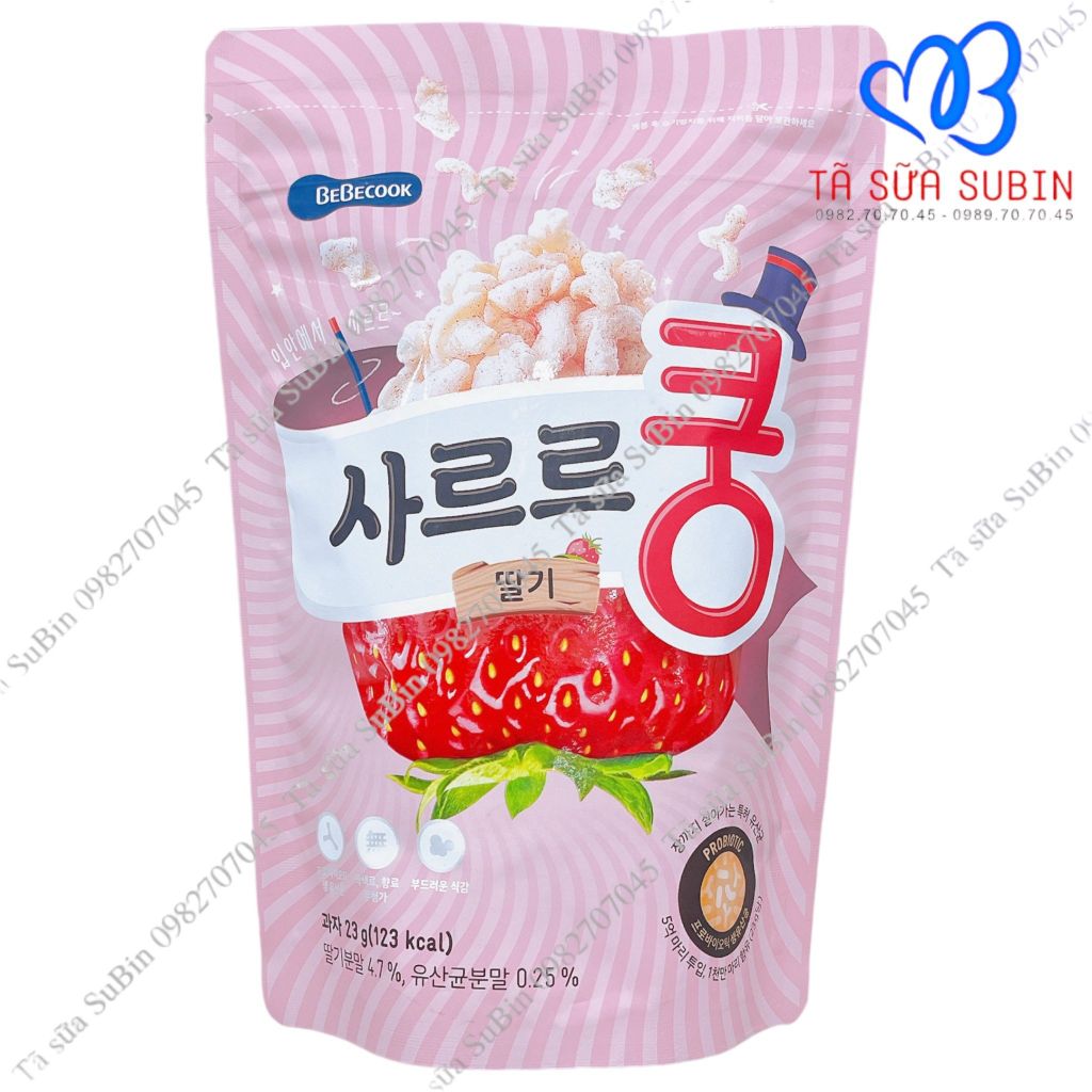 Bánh Bỏng Ngô BeBecook Hàn Quốc 23gr