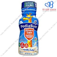 Sữa Pediasure Nước Grow & Gain Mỹ 237ml Xanh dương