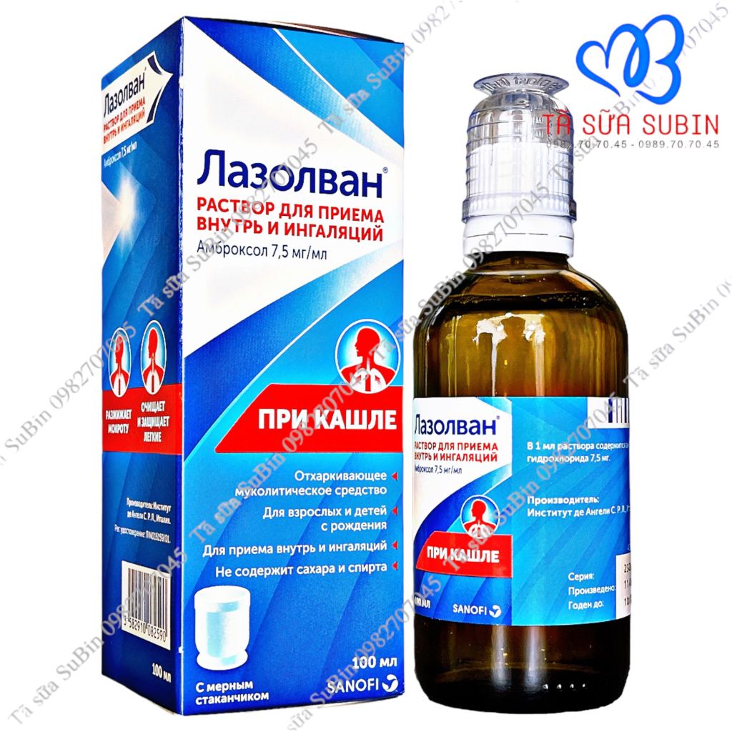 Siro Ho Và Đẩy Đờm Ladovan Nga 100ml Cho Bé Từ Sơ Sinh