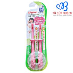 Set 2 Bàn Chải Pigeon Nội Địa Nhật Màu Hồng 1-6Y+