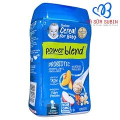 Bột Ăn Dặm Gerber Mỹ 227gr Vị Yến Mạch Đào Táo Cho bé 6 tháng