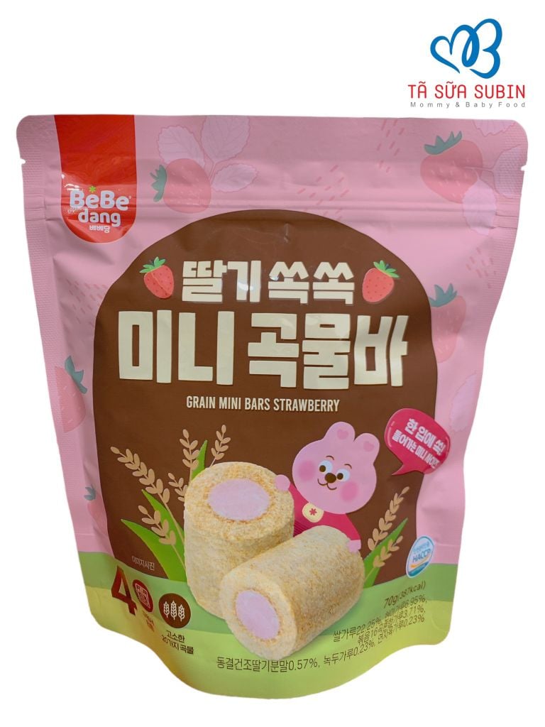 Bánh Cuộn Ngũ Cốc Bebedang Hàn Quốc 70g