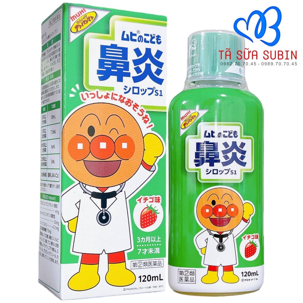 Siro Sổ Mũi, Nghẹt Mũi Muhi Nhật 120ml – Tã Sữa SuBin