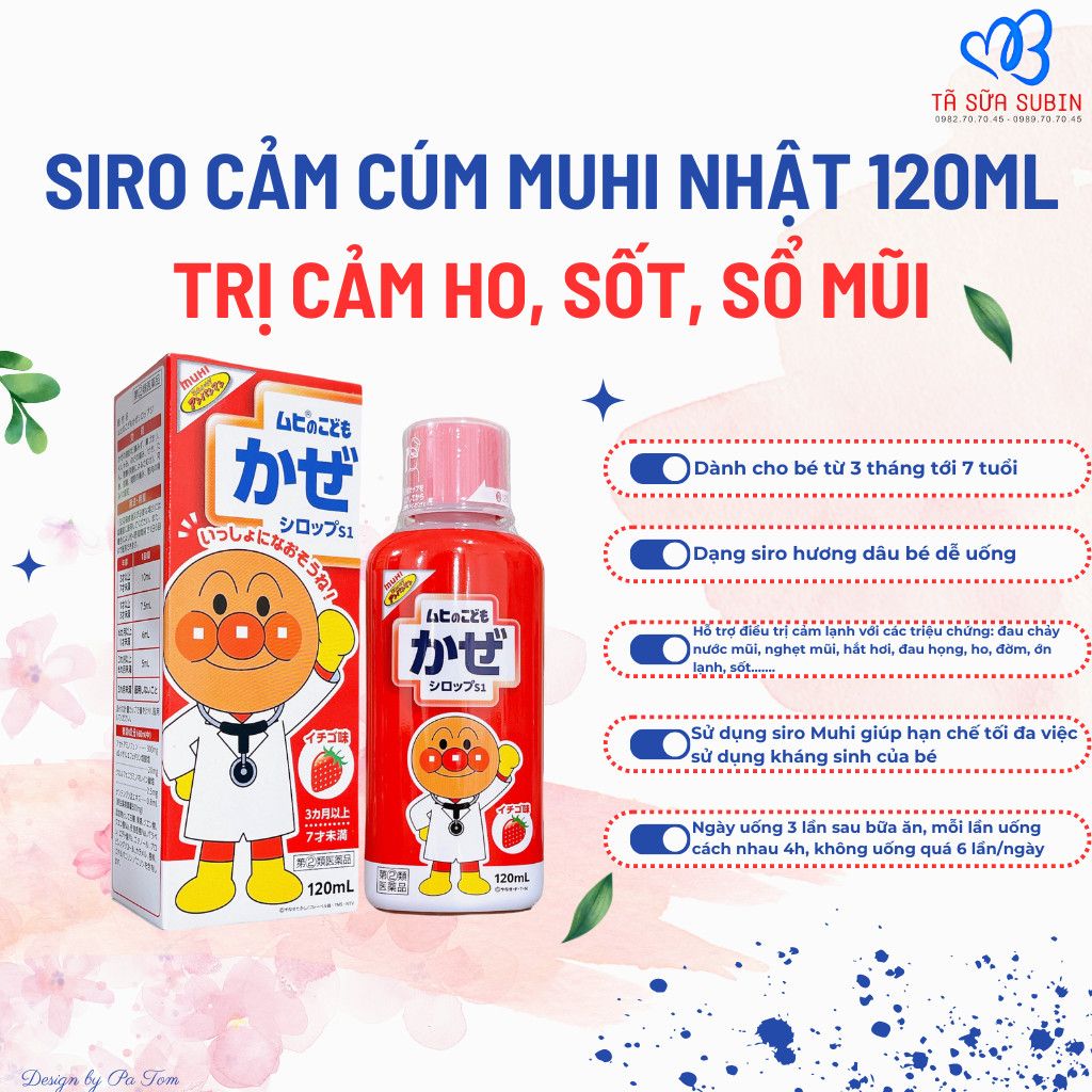 Siro Cảm Cúm Muhi Nhật 120ml