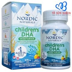 DHA Nordic Thuần Chay 375mg Mỹ 120 Viên (3 tuổi)