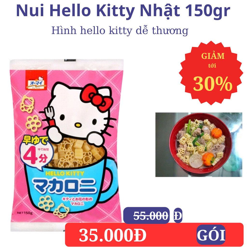 Nui Hello Kitty Hình Mèo Nhật 150gr