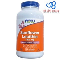 Viên uống thông tắc tia sữa sunflower lecithin now Mỹ 200 viên
