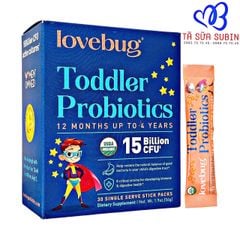 Men Vi Sinh Cho Bé Lovebug Toddler Probiotics Organic Mỹ 54gr