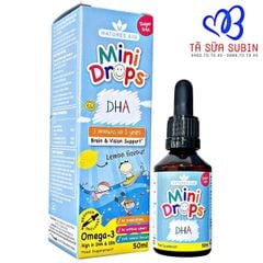 DHA Mini Drops Natures AidDạng Giọt Cho Bé Từ 3 Tháng Đến 5 Tuổi (50ml)