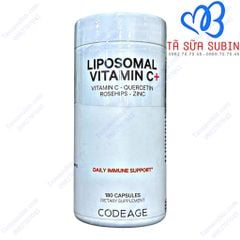 Viên uống Liposomal Vitamin C tăng đề kháng, sáng da, chống lão hóa Codeage Mỹ 180 viên