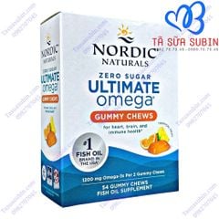 Kẹo Dẻo Nhai Ultimate Omega Nordic Naturals Mỹ 54 Viên