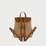  Balo Nữ Mini Nắp Gập Phối Khóa Tròn AT-9 Kem 