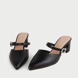  Giày Sapo Cao Gót Mũi Nhọn Phối Khóa Nơ BD-008 