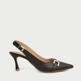  Giày Cao Gót Nữ Slingback Mũi Nhọn Phối Khóa Sang Trọng BD-010 