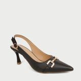  Giày Cao Gót Nữ Slingback Mũi Nhọn Phối Khóa Sang Trọng BD-010 