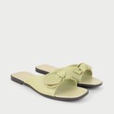  Dép Đế Bằng Nữ Quai Phối Nơ Xinh MH6 Xanh 