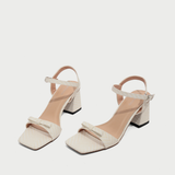  Sandal Cao Gót Quai Ngang Phối Nơ MC.320 