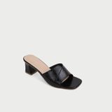  Dép Cao Gót Nữ Đế Vuông Quai Ngang Đan Chéo MC.341 