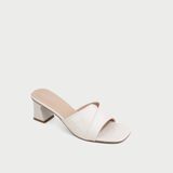  Dép Cao Gót Nữ Đế Vuông Quai Ngang Đan Chéo MC.341 