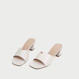  Dép Cao Gót Nữ Đế Vuông Quai Ngang Đan Chéo MC.341 