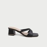  Dép Cao Gót Nữ Đế Vuông Quai Ngang Đan Chéo MC.342 