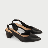  Giày Sandal Cao Gót Nữ Dáng Slingback Mũi Nhọn Đế Vuông Cao 5cm MC-811 