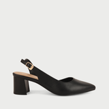 Giày Sandal Cao Gót Nữ Dáng Slingback Mũi Nhọn Đế Vuông Cao 5cm MC-811 