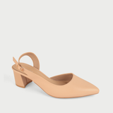  Giày Sandal Cao Gót Nữ Dáng Slingback Mũi Nhọn Đế Vuông Cao 5cm MC-811 