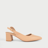  Giày Sandal Cao Gót Nữ Dáng Slingback Mũi Nhọn Đế Vuông Cao 5cm MC-811 