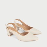  Giày Sandal Cao Gót Nữ Dáng Slingback Mũi Nhọn Đế Vuông Cao 5cm MC-811 