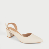 Giày Sandal Cao Gót Nữ Dáng Slingback Mũi Nhọn Đế Vuông Cao 5cm MC-811 