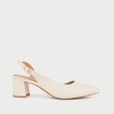  Giày Sandal Cao Gót Nữ Dáng Slingback Mũi Nhọn Đế Vuông Cao 5cm MC-811 