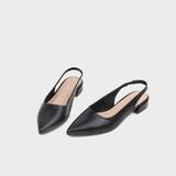  Giày Sandal Cao Gót Nữ Dáng Slingback Mũi Nhọn Đế Vuông Cao 3cm MC-901 