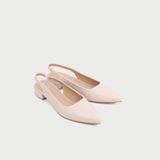  Giày Sandal Cao Gót Nữ Dáng Slingback Mũi Nhọn Đế Vuông Cao 3cm MC-901 