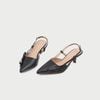  Giày Cao Gót Nữ Dáng Slingback Gót Nhọn Phối Nơ MC-903 