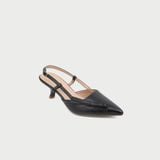  Giày Cao Gót Nữ Dáng Slingback Gót Nhọn Phối Nơ MC-903 