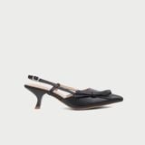  Giày Cao Gót Nữ Dáng Slingback Gót Nhọn Phối Nơ MC-903 