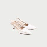  Giày Cao Gót Nữ Dáng Slingback Gót Nhọn Phối Nơ MC-903 