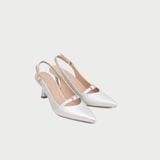  Giày Cao Gót Nữ Dáng Slingback Gót Nhọn Sang Chảnh MC-906 