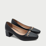  Giày Công Sở Phối Khóa Mũi Nhọn PL-004 