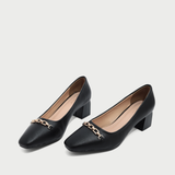  Giày Công Sở Phối Khóa Mũi Nhọn PL-004 