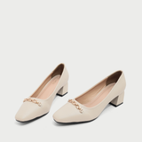  Giày Công Sở Phối Khóa Mũi Nhọn PL-004 