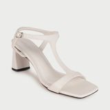  Sandal Cao Gót Quai Cách Điệu MC.106 Trắng 