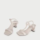  Sandal Cao Gót Quai Cách Điệu MC.106 Trắng 