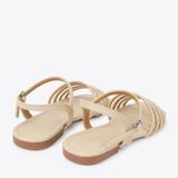  Sandal Bệt Dây Nhỏ KZ-25 Kem 