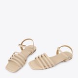  Sandal Bệt Dây Nhỏ KZ-25 Kem 