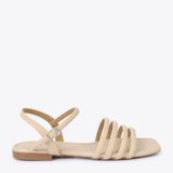  Sandal Bệt Dây Nhỏ KZ-25 Kem 